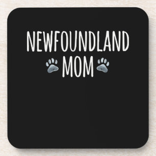 Newfoundland dog mum   dog lover paws gift coaster