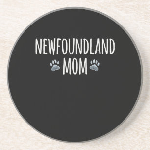 Newfoundland dog mum   dog lover paws gift coaster