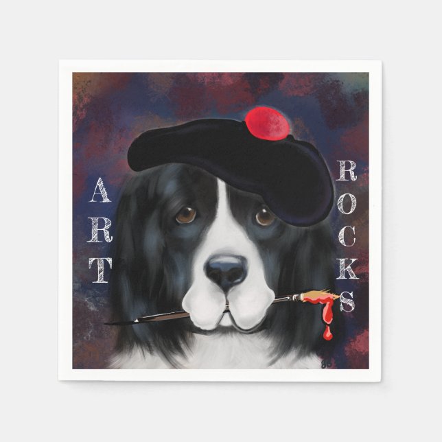 Newfoundland Dog Napkin (Front)