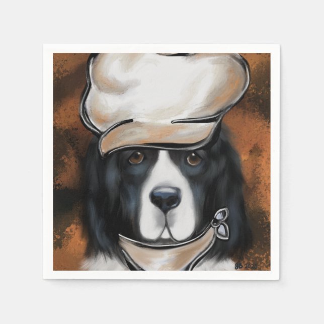 Newfoundland Dog Napkin (Front)