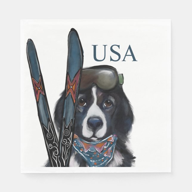 NEWFOUNDLAND DOG  NAPKIN (Front)