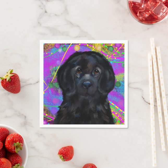 Newfoundland Dog  Napkin (Insitu)