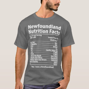 Newfoundland Dog Nutrition Facts   1  T-Shirt