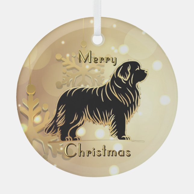 Newfoundland Dog Ornament (Front)
