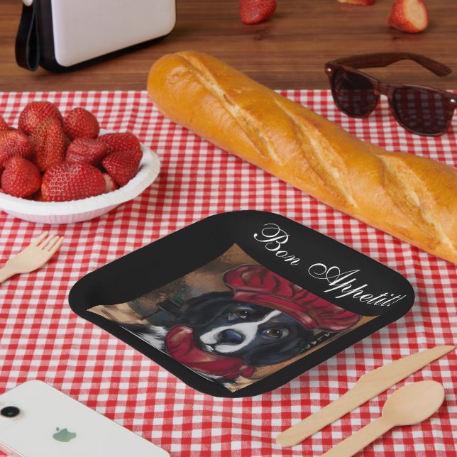 Newfoundland Dog       Paper Plate (Picnic)