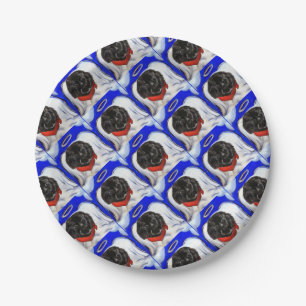Newfoundland Dog Paper Plate