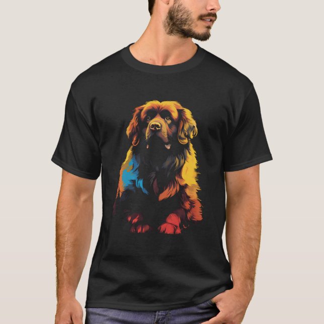 Newfoundland Dog Pet Dog T-Shirt (Front)