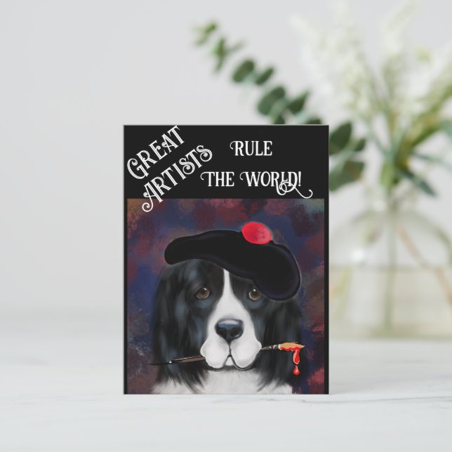 Newfoundland Dog Postcard (Standing Front)