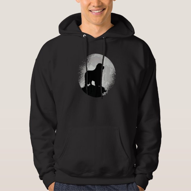 Newfoundland Dog Retro  2 Hoodie (Front)
