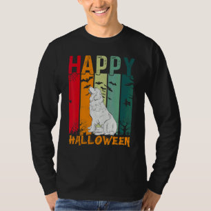 Newfoundland Dog Retro Style Halloween Dinner Pa T-Shirt