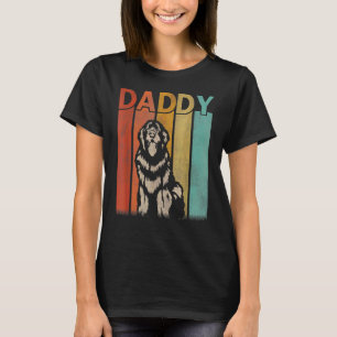 Newfoundland Dog Retro Vintage Daddy Graphic Fathe T-Shirt