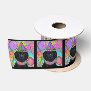 Newfoundland Dog        Satin Ribbon