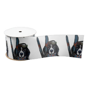 NEWFOUNDLAND DOG  SATIN RIBBON