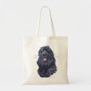 Newfoundland dog shopping tote bag, newfie design bag