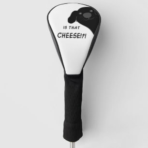 Newfoundland Dog Side Peeking Black Is That Cheese Golf Head Cover