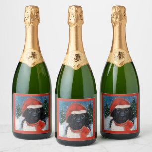 NEWFOUNDLAND DOG SPARKLING WINE LABEL