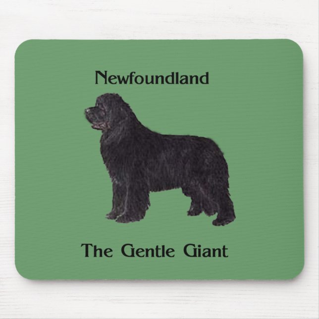 Newfoundland Dog The Gentle Giant Mouse Mat (Front)