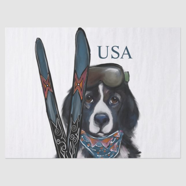 NEWFOUNDLAND DOG  TISSUE PAPER (Front)