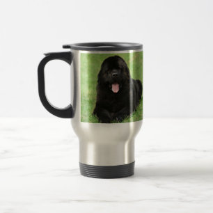 Newfoundland dog travel mug