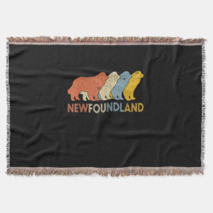 Newfoundland dog valentines day Love day gift Throw Blanket