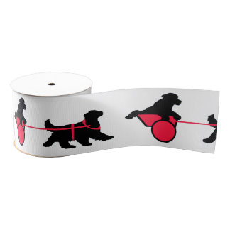 Newfoundland Draught   Dog Ribbon Grosgrain Ribbon