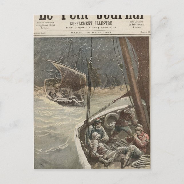 Newfoundland Fishermen Postcard (Front)