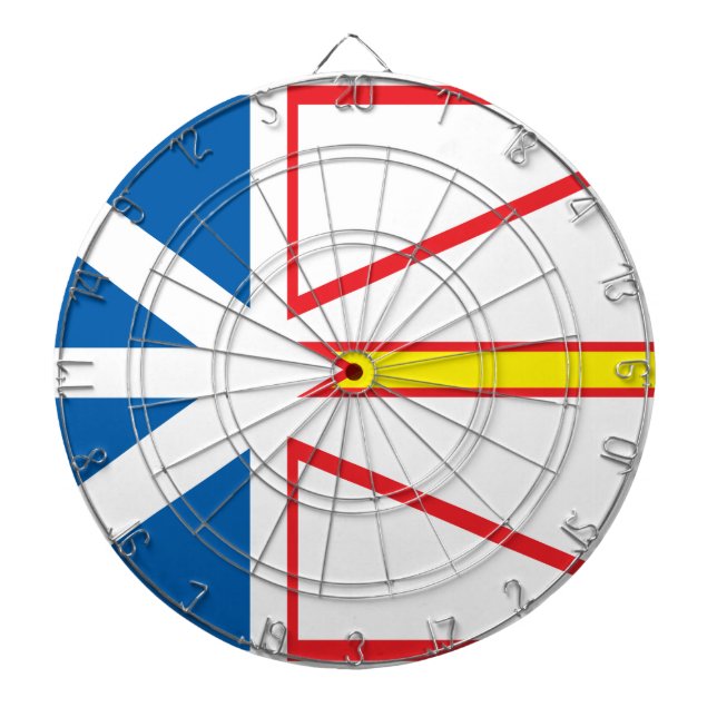 Newfoundland flag dartboard (Front)