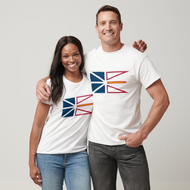 Newfoundland Flags Graphic T-Shirt (Unisex)