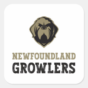  Newfoundland Growlers - The  Newfoundland Growler Square Sticker