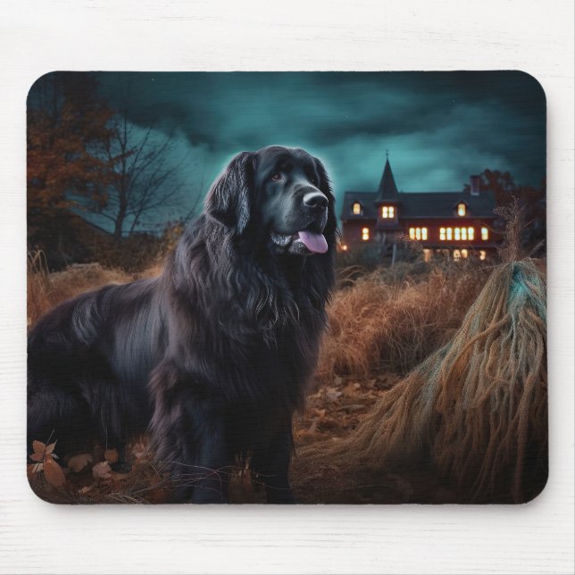 Newfoundland Halloween Scary  Mouse Mat (Front)