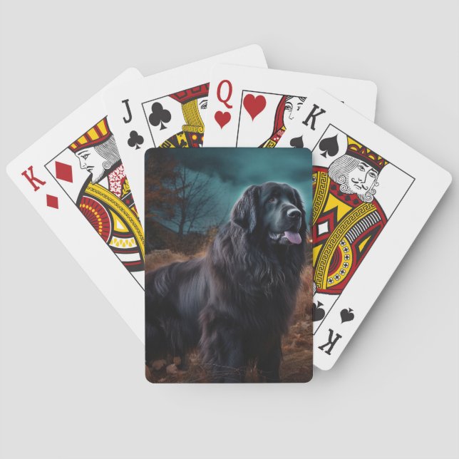 Newfoundland Halloween Scary  Playing Cards (Back)