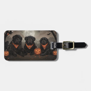 Newfoundland Halloween Spooky Luggage Tag
