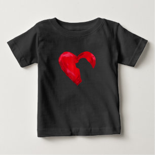 Newfoundland heart   valentines day dog gift baby T-Shirt