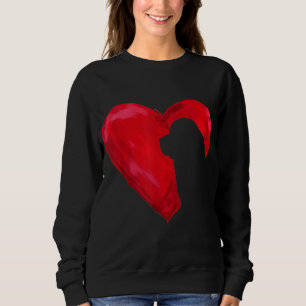 Newfoundland heart valentines day dog gift sweatshirt