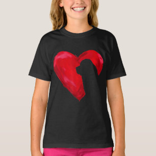 Newfoundland heart   valentines day dog gift T-Shirt