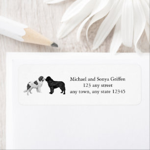 Newfoundland Hound Return Address Labels