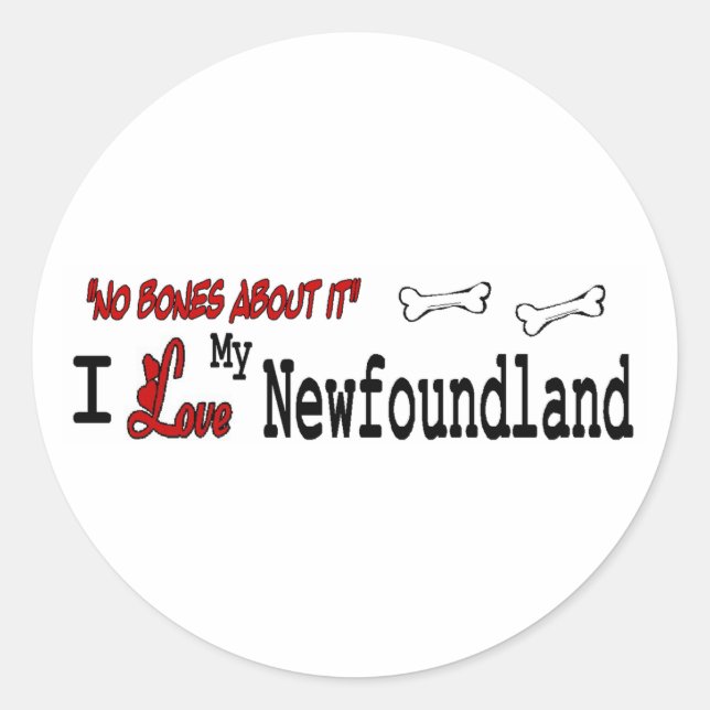 Newfoundland (I Love) Sticker (Front)