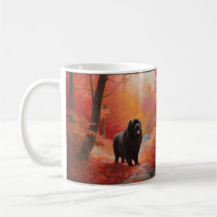 Newfoundland in Autumn Leaves Fall Inspire  Coffee Mug