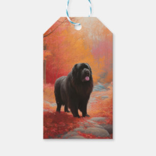 Newfoundland in Autumn Leaves Fall Inspire  Gift Tags