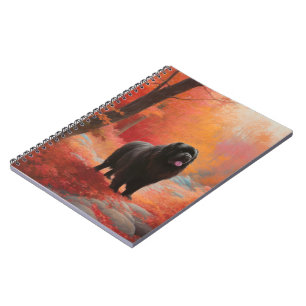 Newfoundland in Autumn Leaves Fall Inspire Notebook