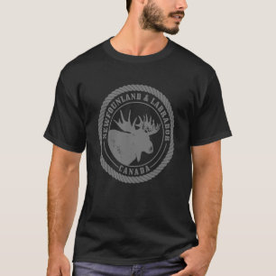 Newfoundland & Labrador Canada Moose Vintage Natur T-Shirt
