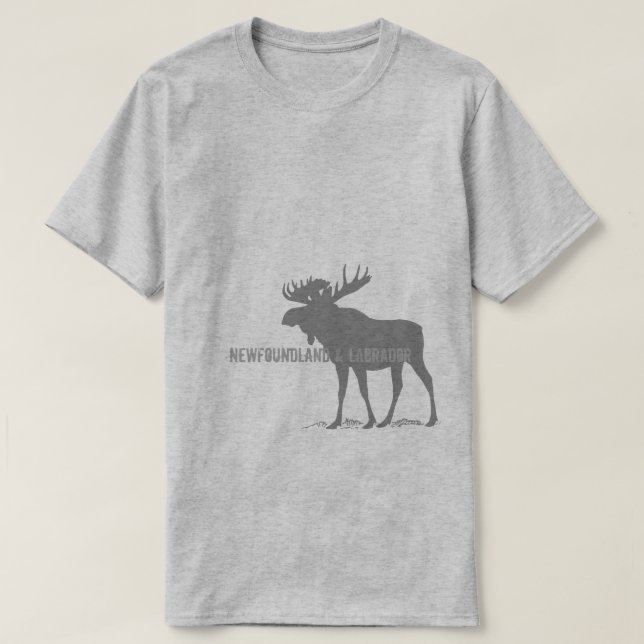 Newfoundland & Labrador Moose T-Shirt (Design Front)