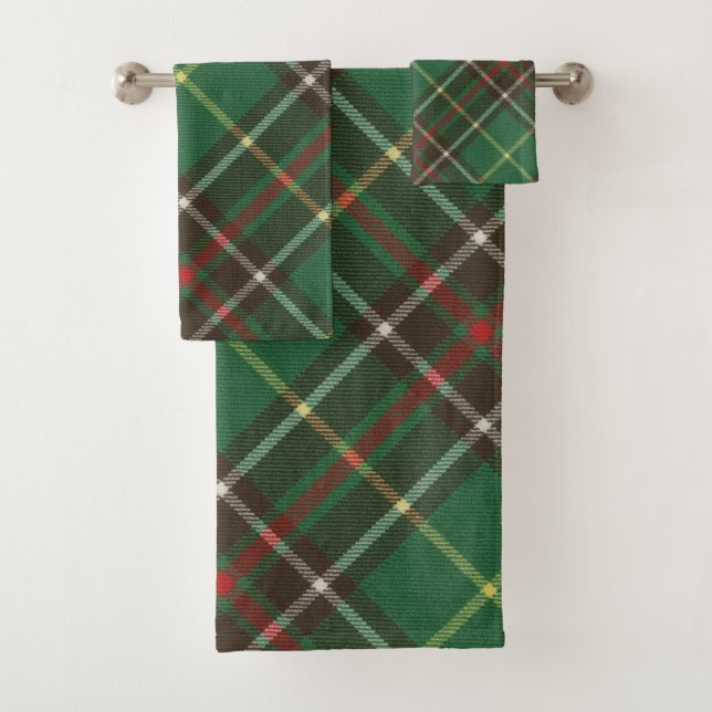 Newfoundland Labrador Provincial Tartan Bath Towel Set (Insitu)