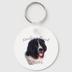 Newfoundland (landseer) Mum 2 Key Ring
