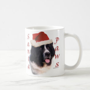 Newfoundland (landseer) Santa Paws Coffee Mug