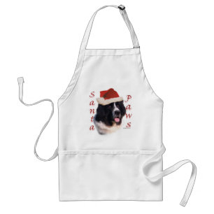 Newfoundland (landseer) Santa Paws Standard Apron