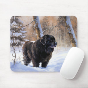 Newfoundland Let It Snow Christmas Mouse Mat