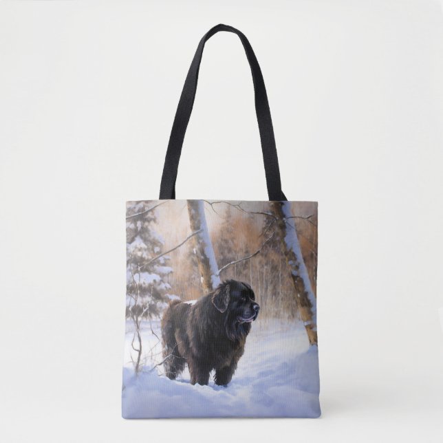 Newfoundland Let It Snow Christmas  Tote Bag (Front)