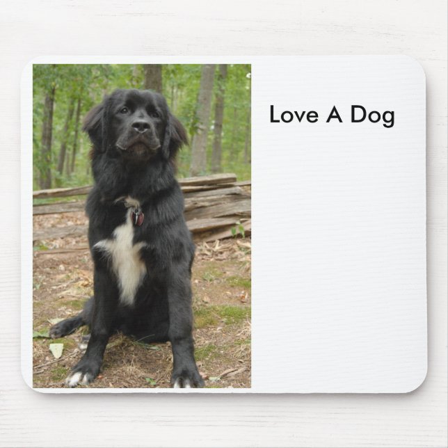 Newfoundland, Love A Dog Mouse Mat (Front)