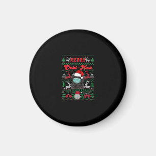 Newfoundland Merry Christ-Mask  Christmas Gift Magnet